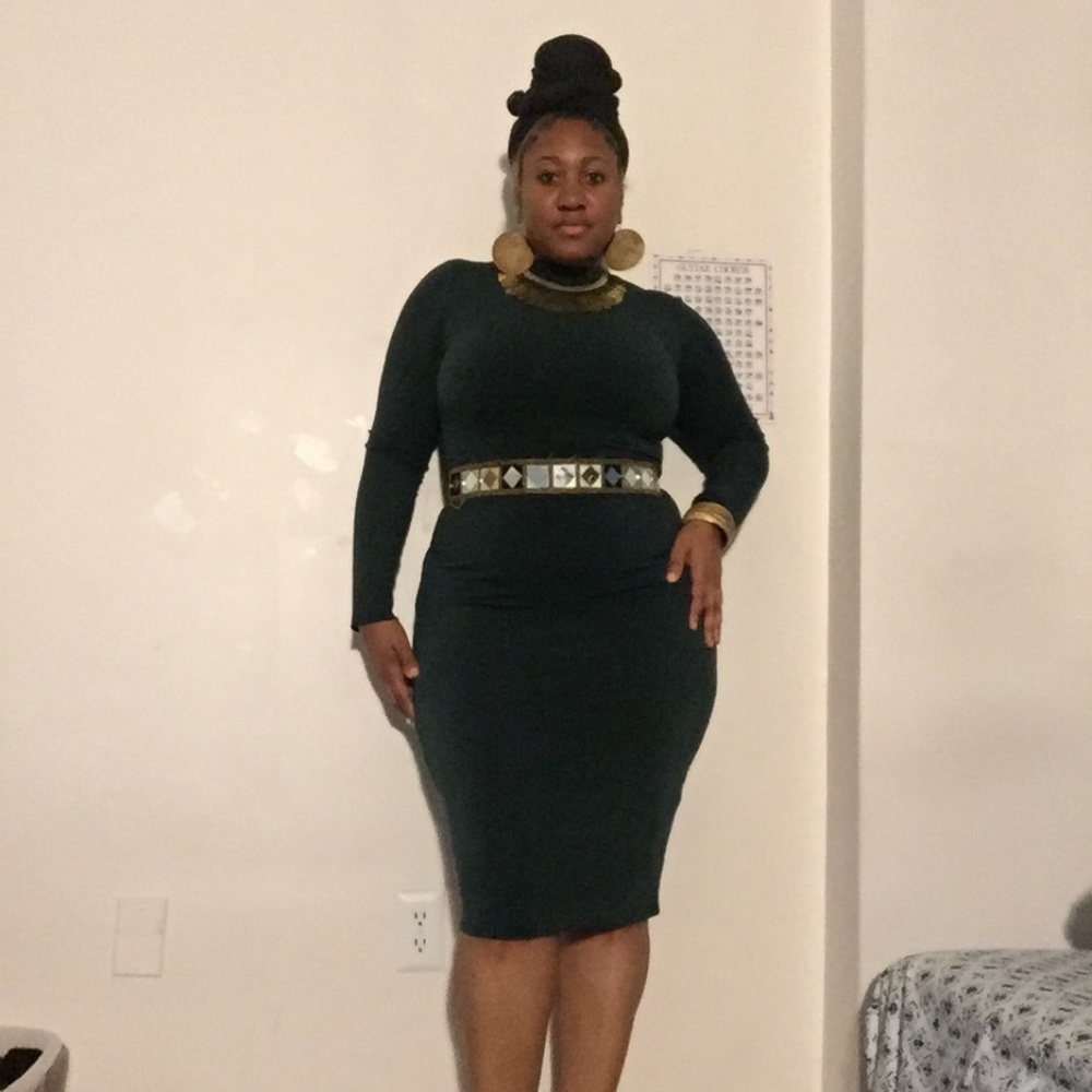 Hunter Green maxi dress